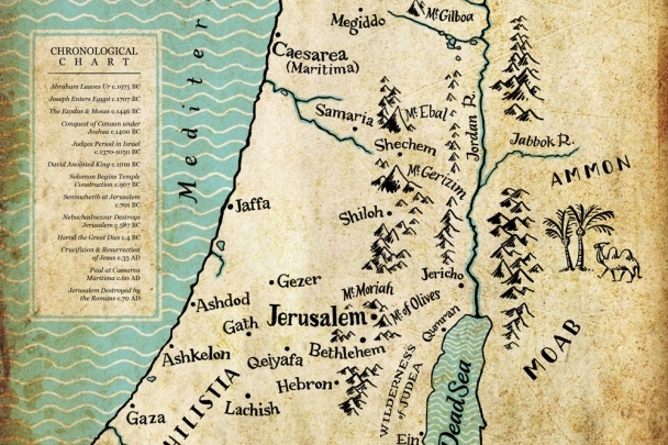 First Century Israel Map image